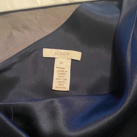 SOLD PRIVATELY - J Crew one shoulder silk dress - Picture 6 of 6